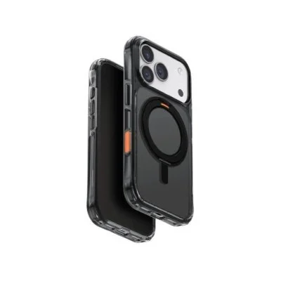 Uniq Hybrid Iphone 17 Pro (2025) 6.3 Swivix With 360 Rotating Kickstand - CARBON BLACK